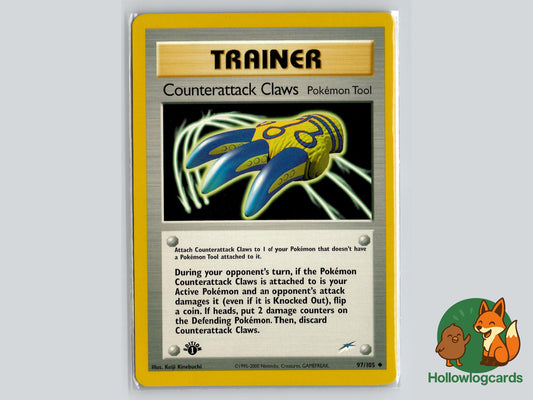 1st Edition Counterattack Claws (97/105) - Neo Destiny Pokémon Card