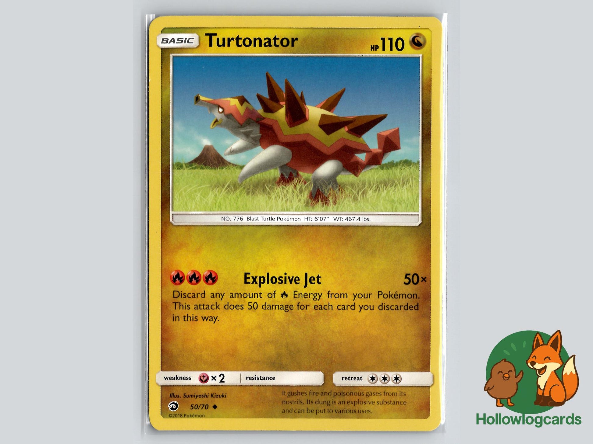 Turtonator (50/70) - Dragon Majesty Pokémon Card