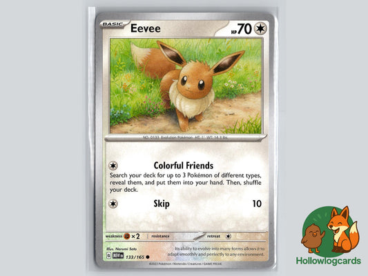 Eevee (133/165) - 151 Pokémon Card