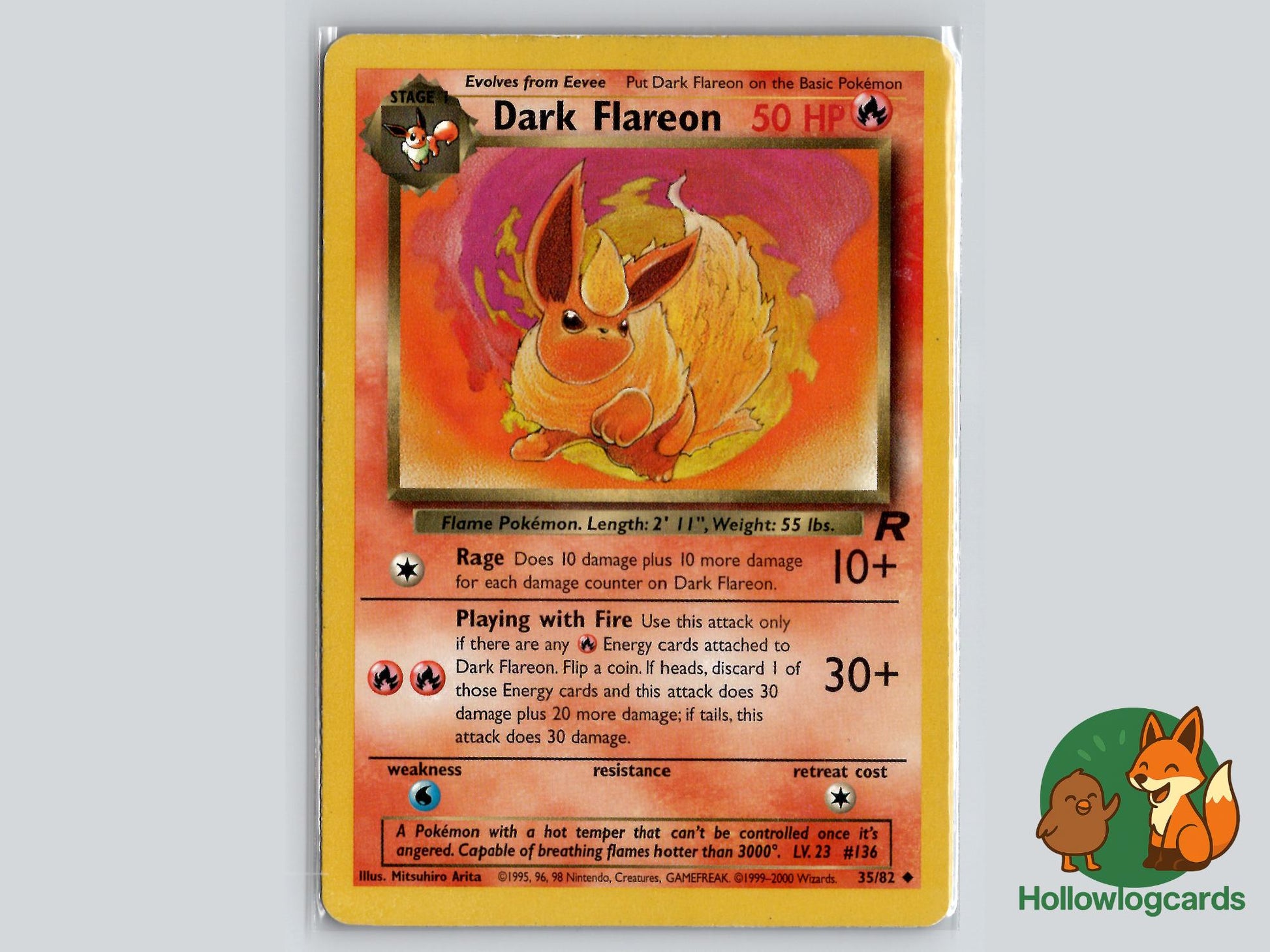 Dark Flareon (35/82) - Team Rocket Pokémon Card