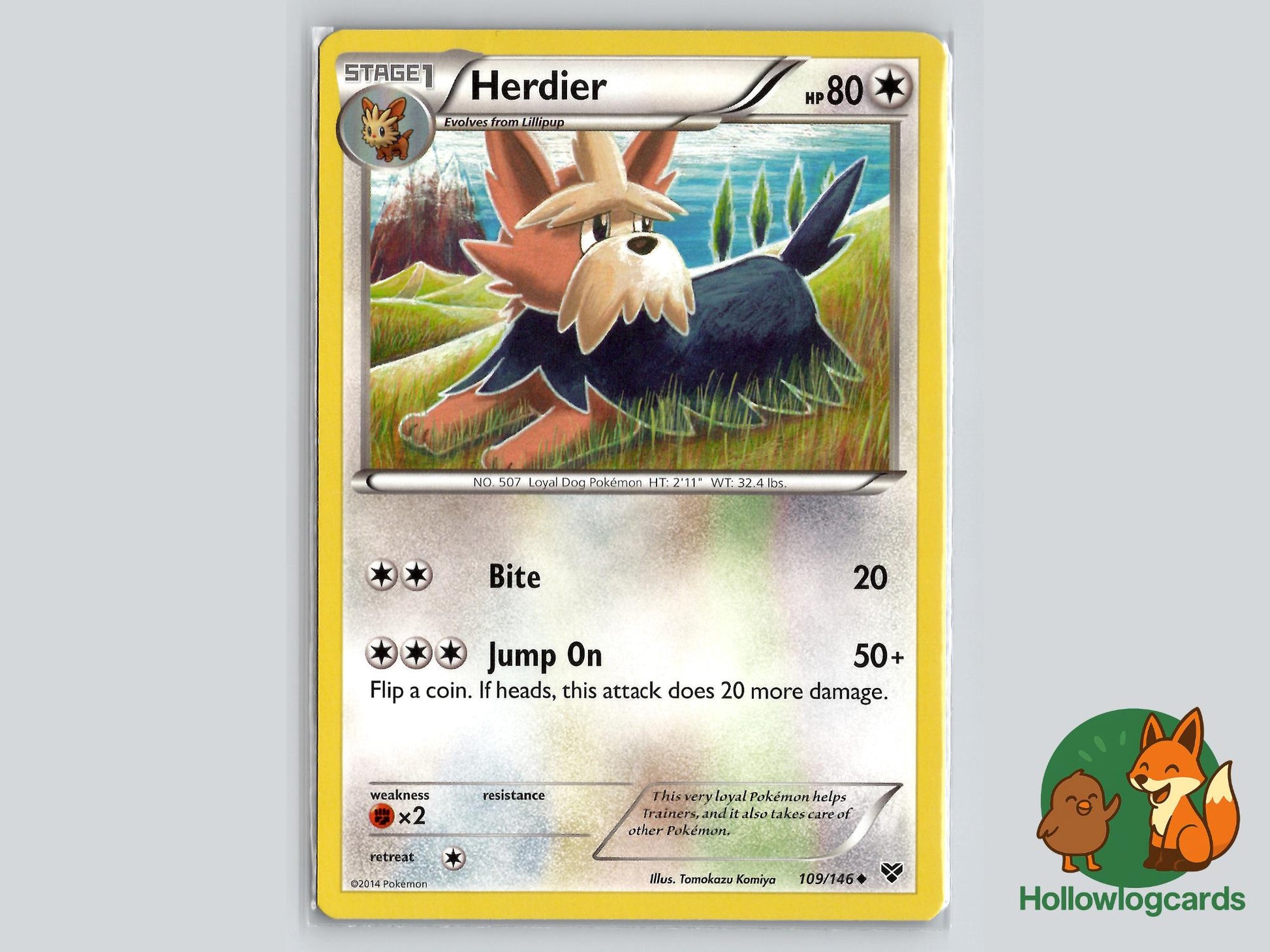 Herdier (109/146) - XY Pokémon Card