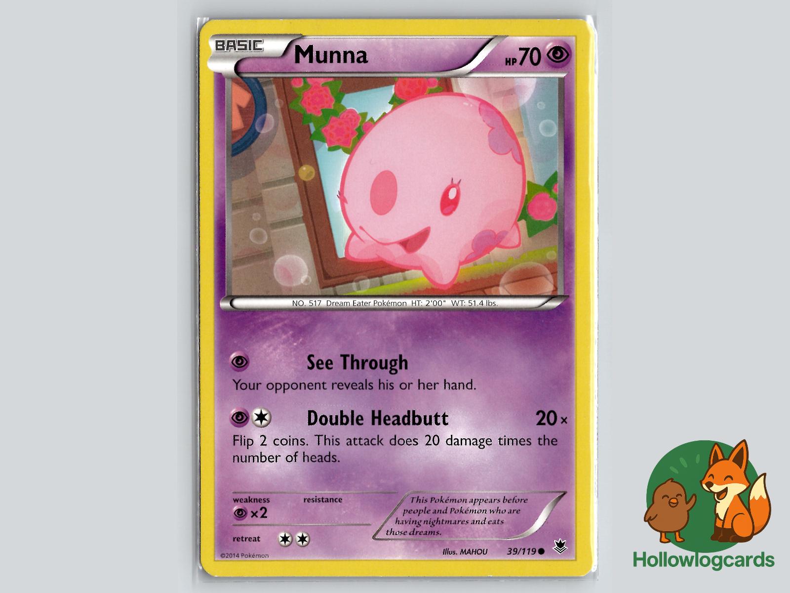 Munna (39/119) - Phantom Forces Pokémon Card