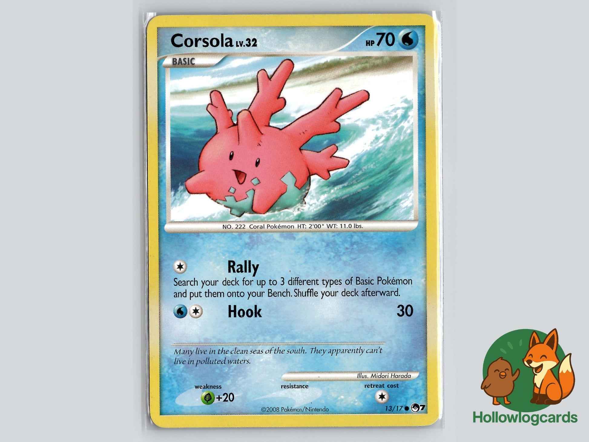 Corsola (13/17) - POP Series 7 Pokémon Card