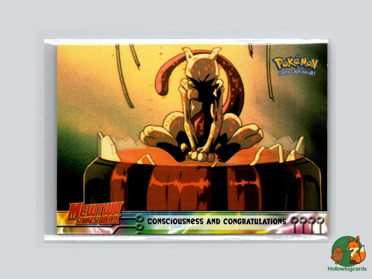 Consciousness and Congratulations [Mewtwo] - Topps Mewtwo Strikes Back Trading Cards Pokémon Card