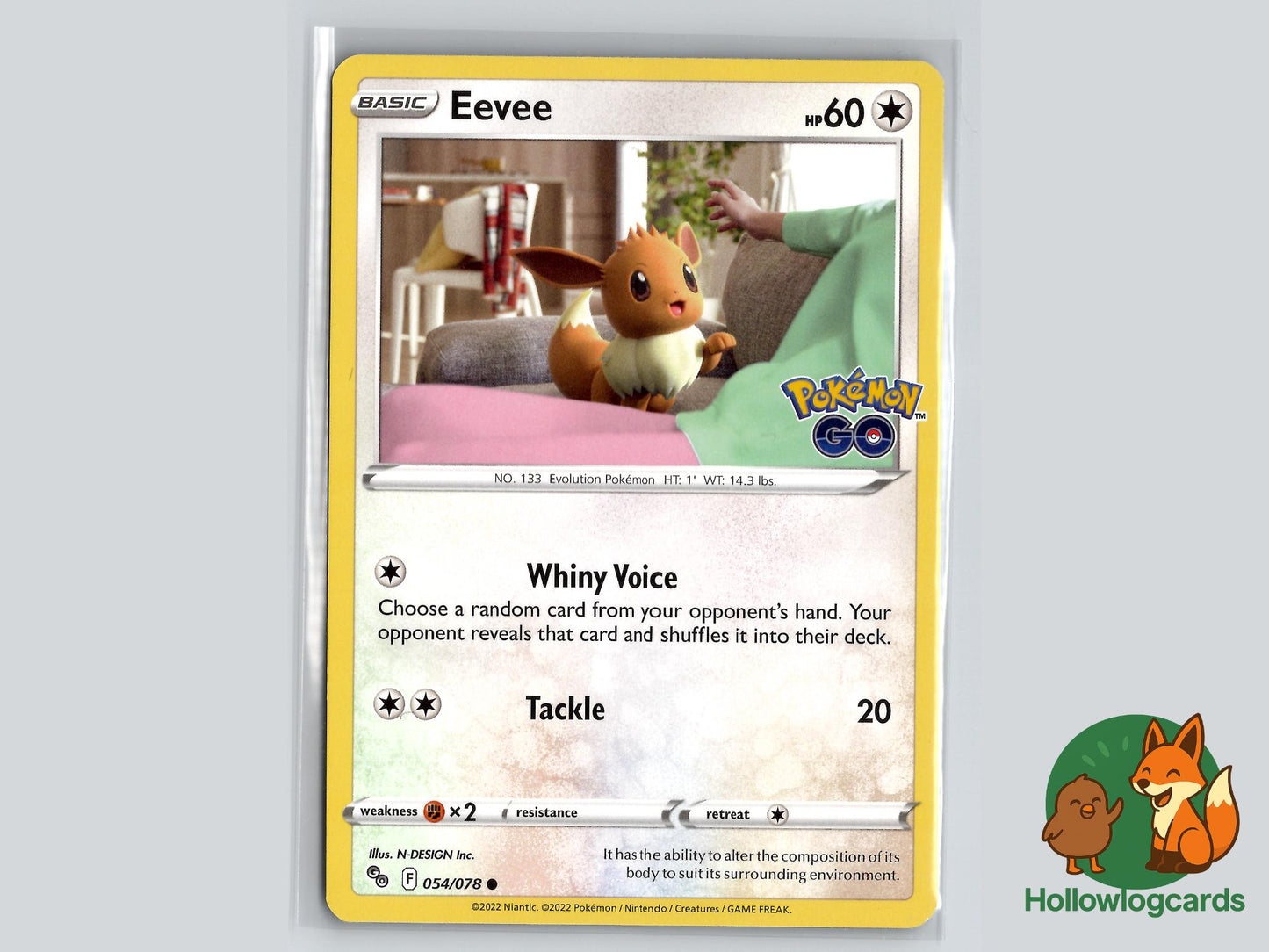 Eevee (054/078) - Pokemon GO Pokémon Card