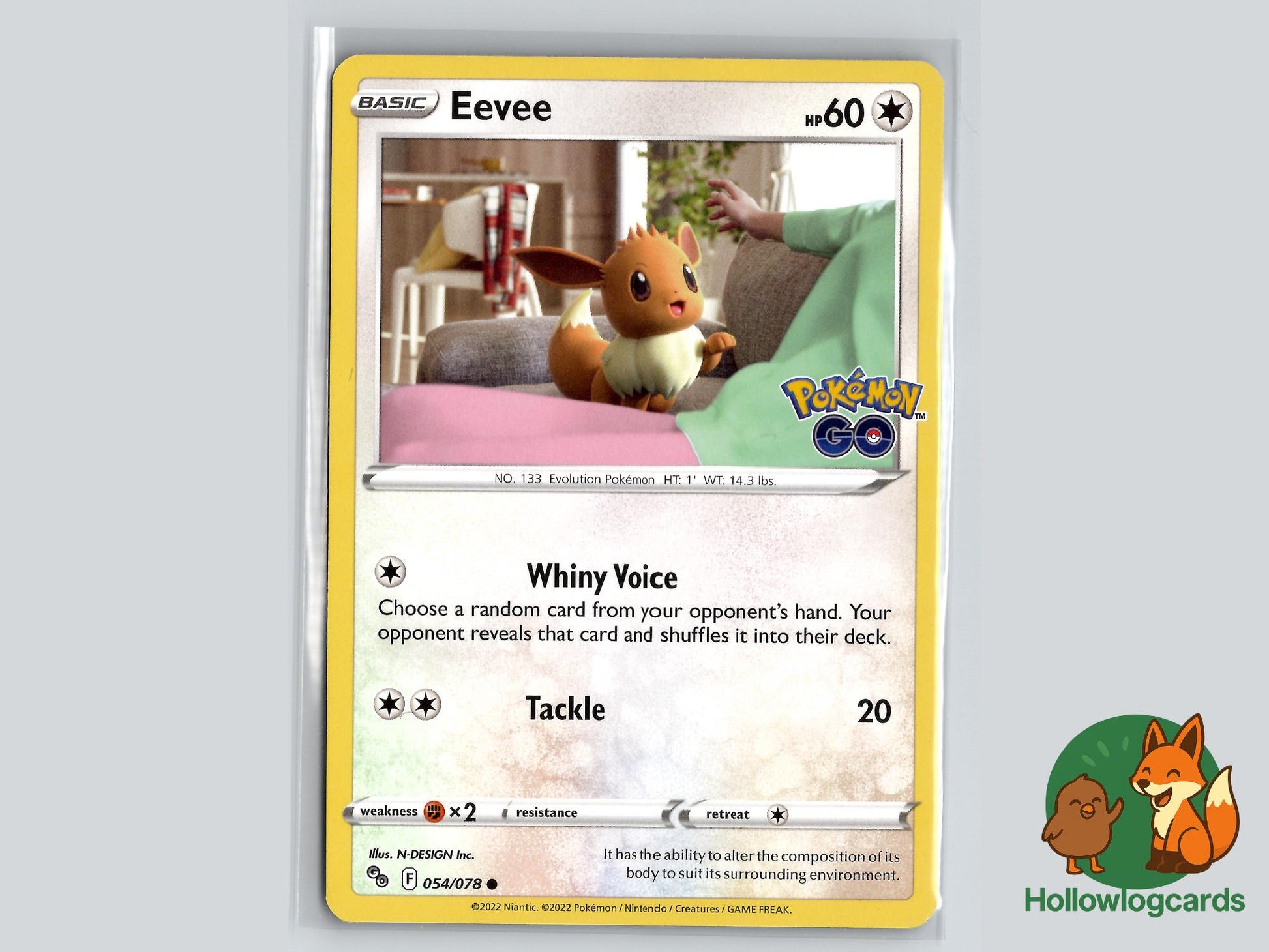 Eevee (054/078) - Pokemon GO Pokémon Card