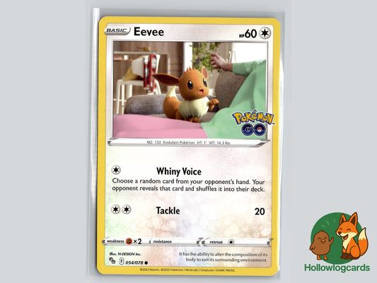 Eevee (054/078) - Pokemon GO Pokémon Card