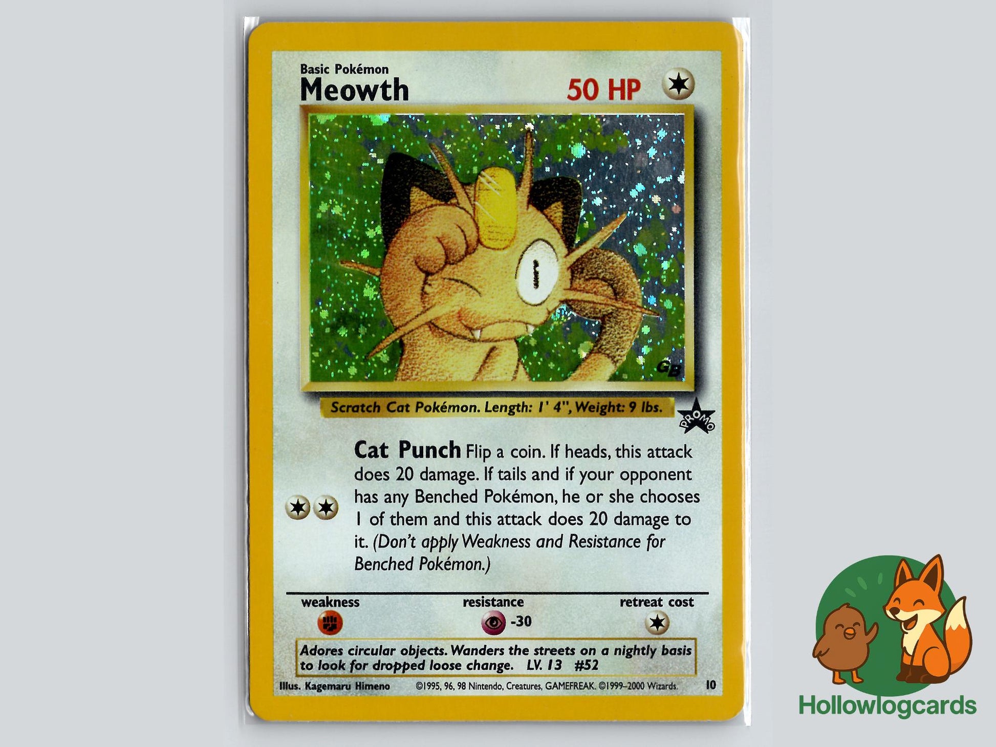 Meowth (10) - Wizards Black Star Promos Pokémon Card