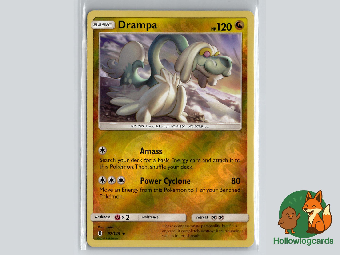 Drampa (97/145) - Guardians Rising Pokémon Card