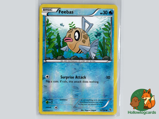 Feebas (22/106) - Flashfire Pokémon Card