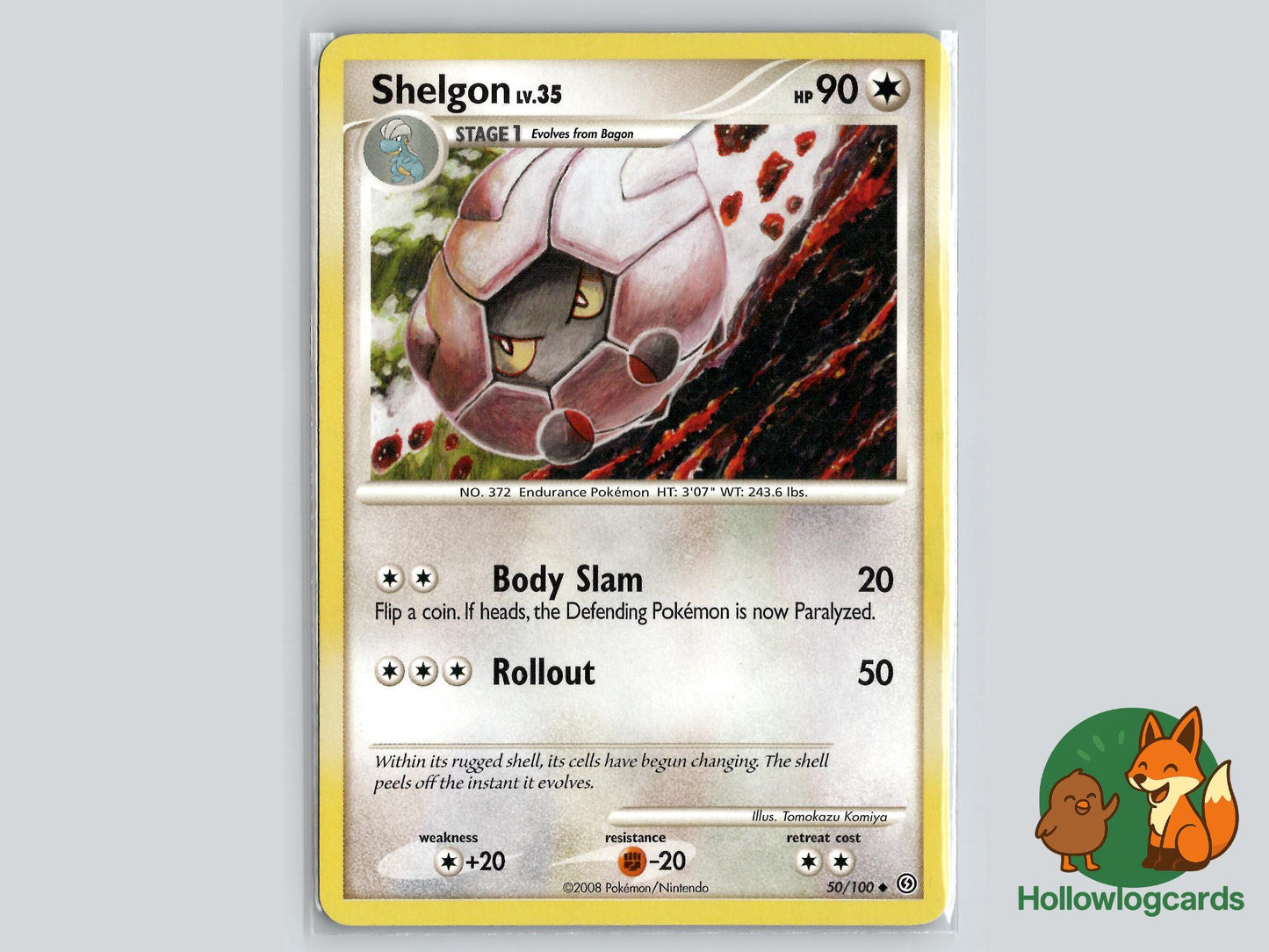 Shelgon (50/100) - Stormfront Pokémon Card