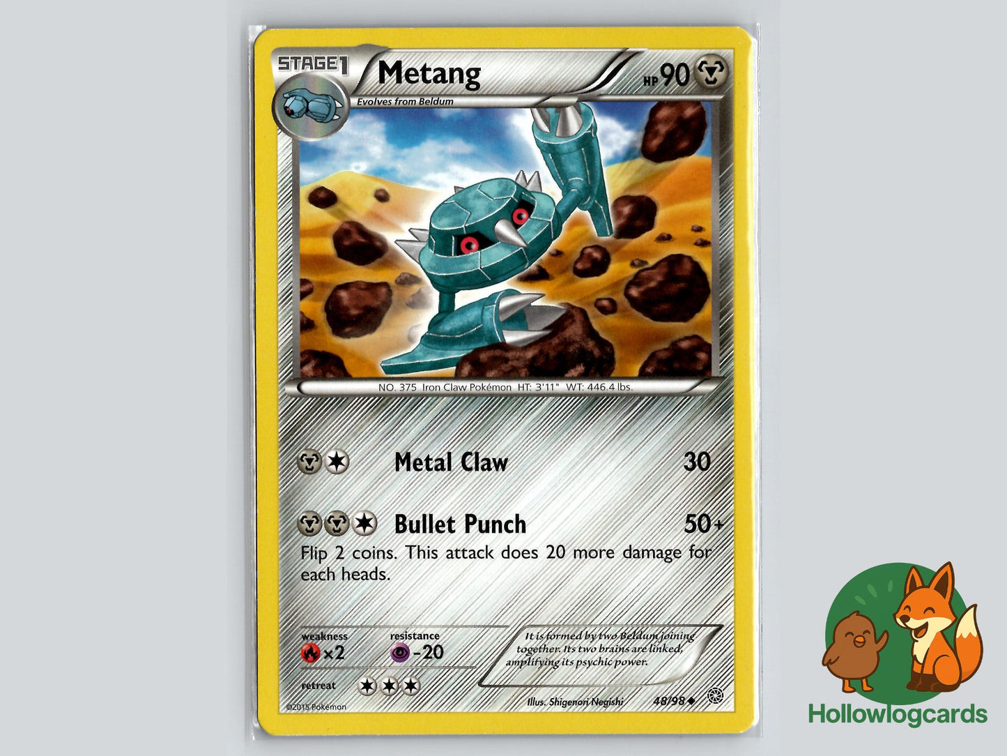 Metang (48/98) - Ancient Origins Pokémon Card