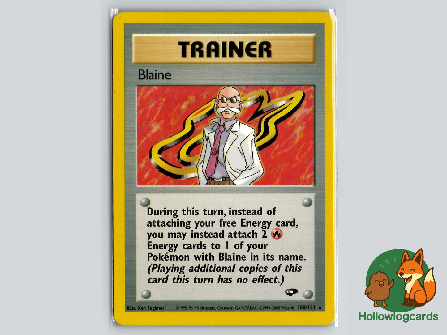 Blaine (100/132) - Gym Challenge Pokémon Card