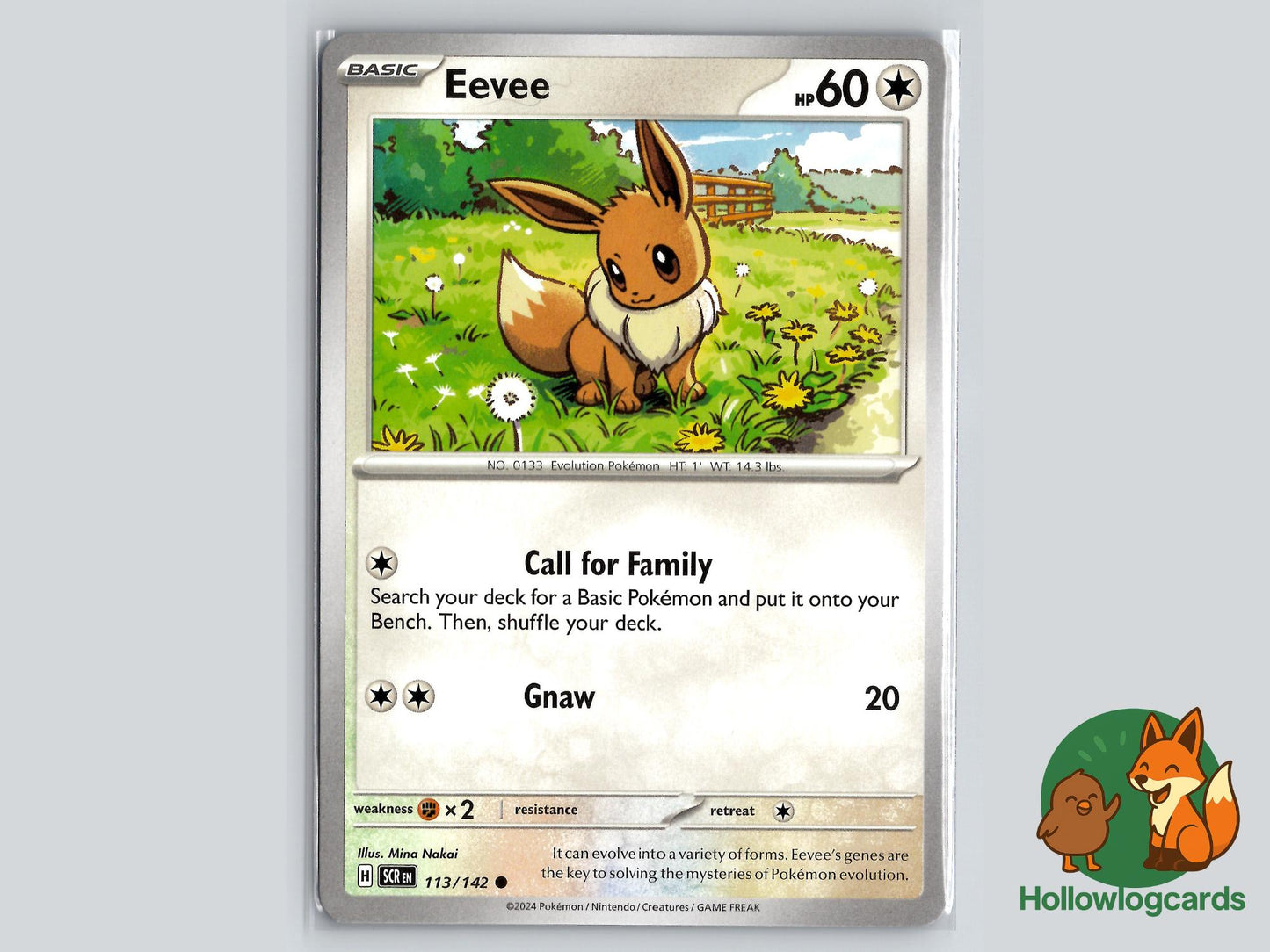 Eevee (113/142) - Stellar Crown Pokémon Card