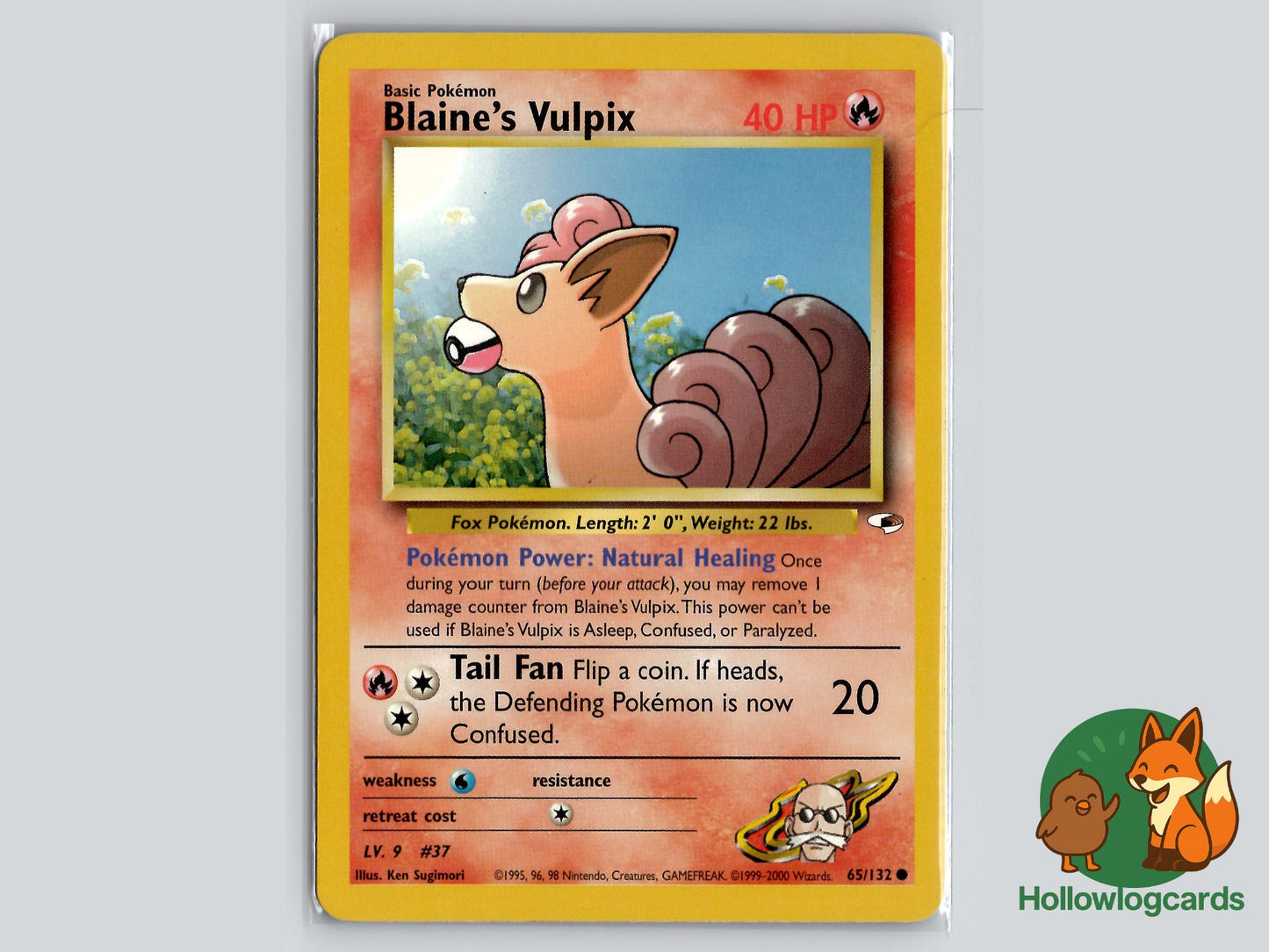 Blaine's Vulpix (65/132) - Gym Heroes Pokémon Card