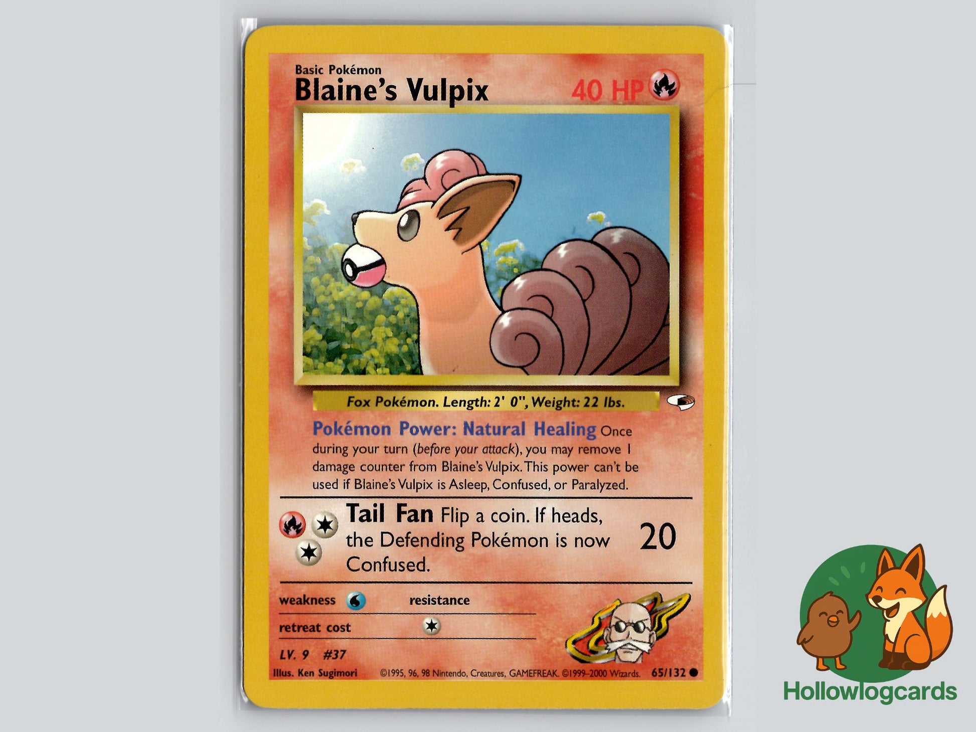 Blaine's Vulpix (65/132) - Gym Heroes Pokémon Card