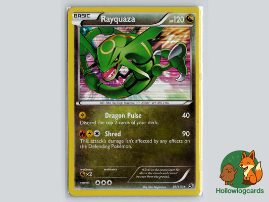 Rayquaza (93/113) - Legendary Treasures Pokémon Card