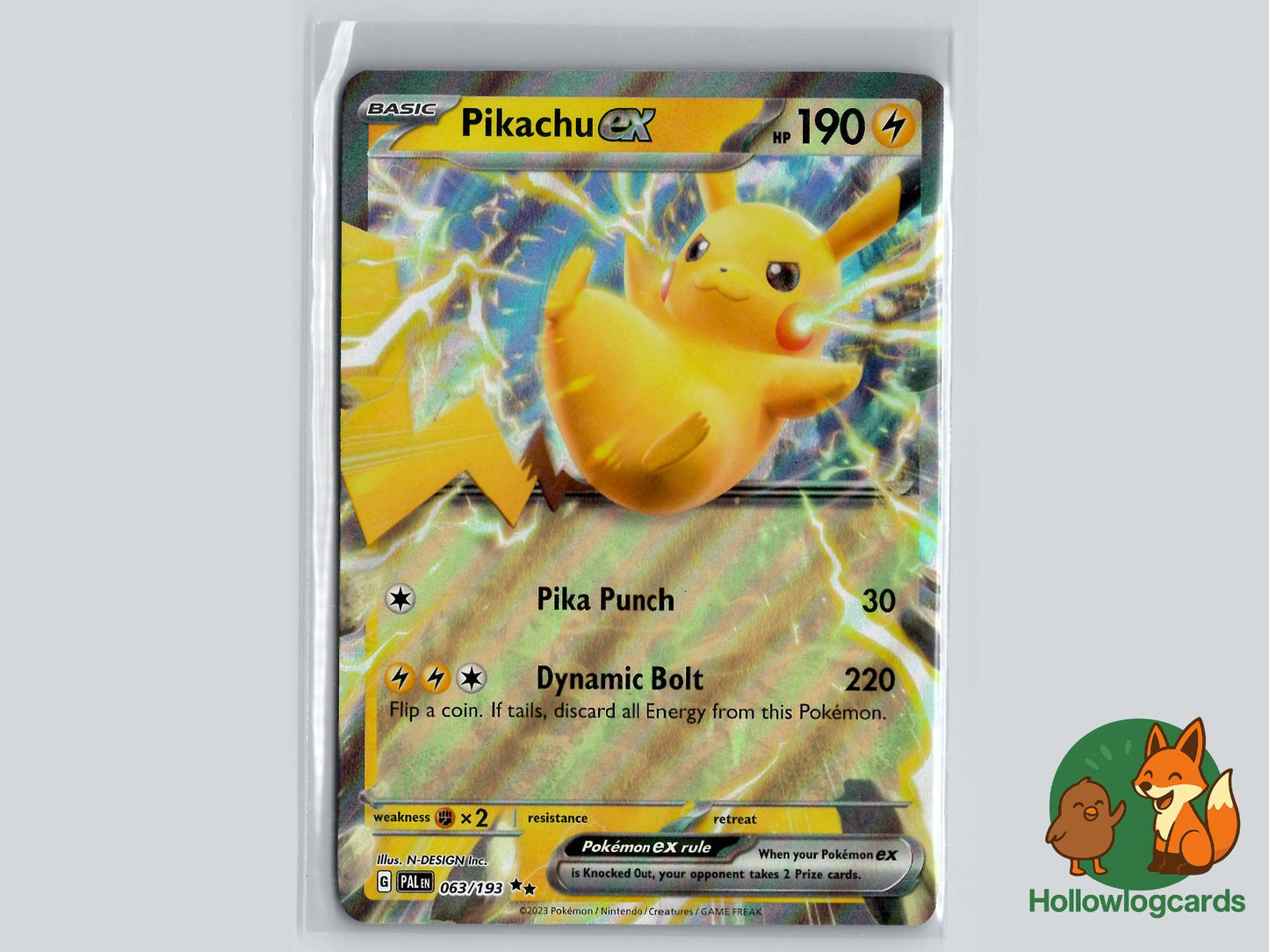 Pikachu ex (063/193) - Paldea Evolved Pokémon Card