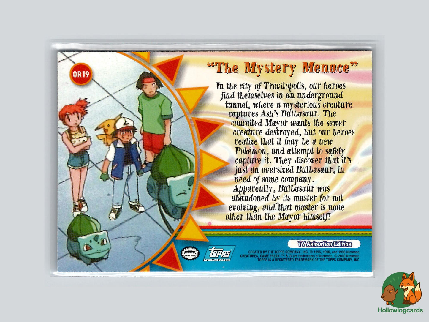 The Mystery Menace [Bulbasaur Pikachu] (OR19) - Topps Trading Cards Series 3