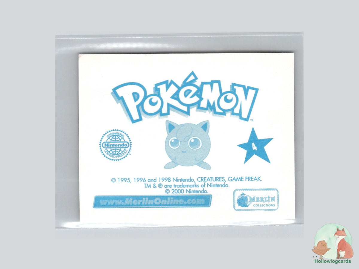 Ash Sleeping - Merlin Pokémon Sticker - Series 2 - NM