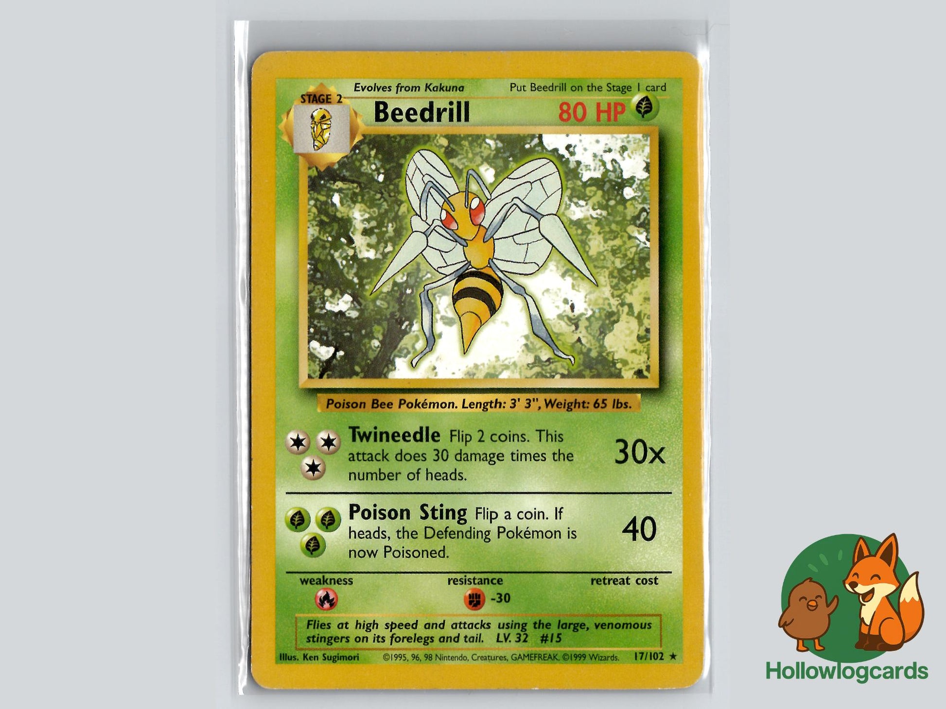 Beedrill (17/102) - Base Pokémon Card