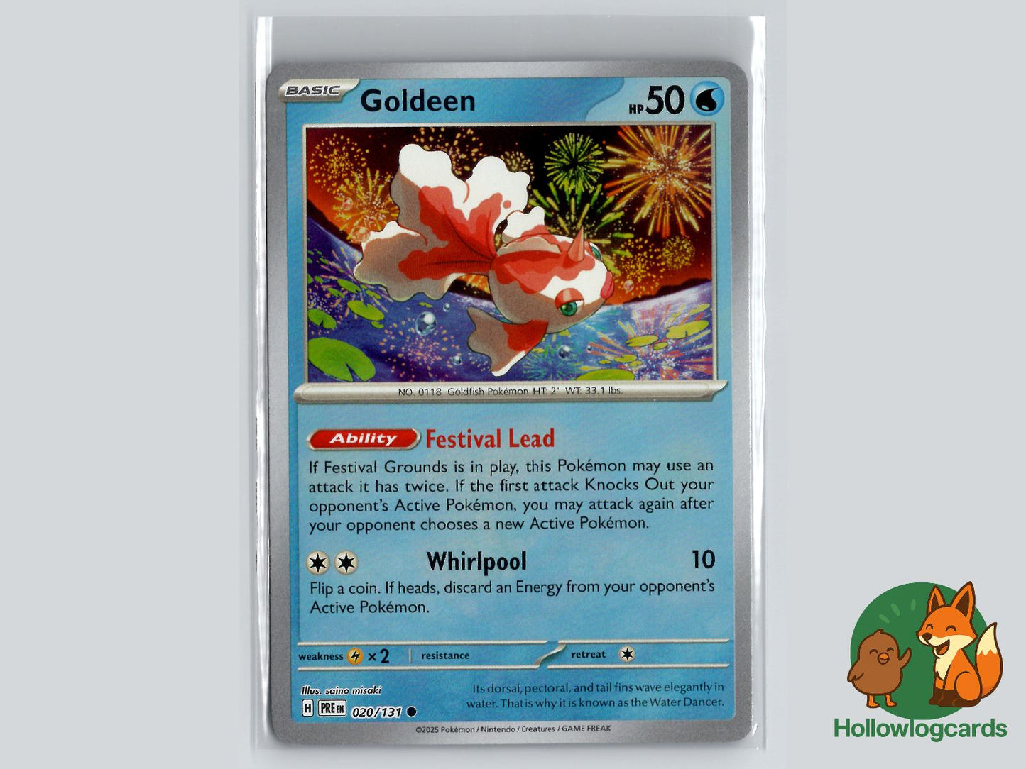 Goldeen (020/131) - Prismatic Evolutions Pokémon Card