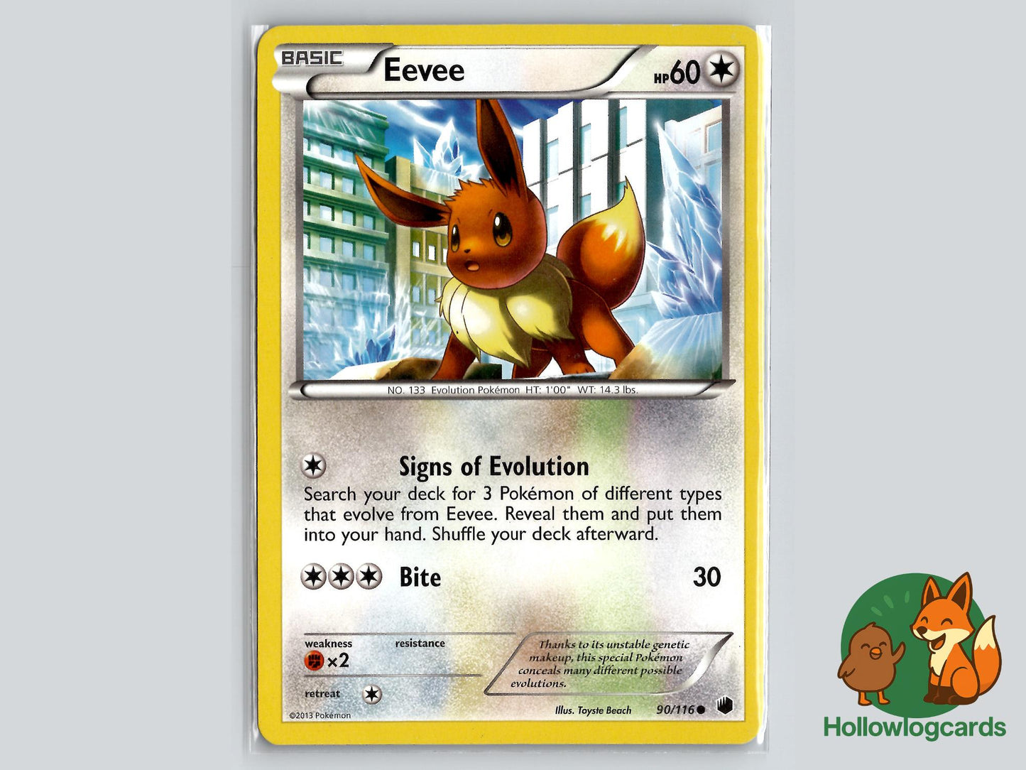 Eevee (90/116) - Plasma Freeze Pokémon Card