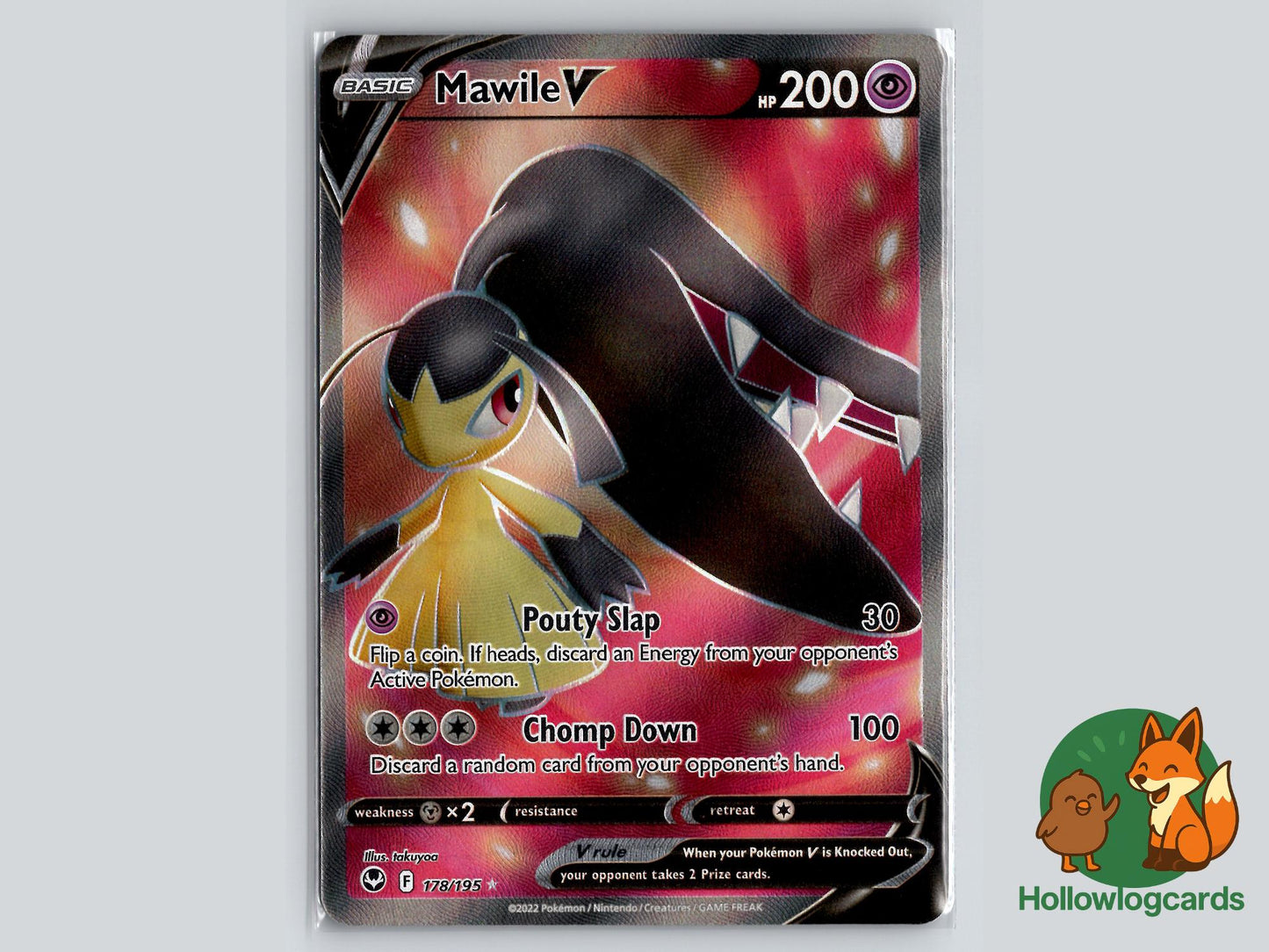 Mawile V (178/195) - Silver Tempest Pokémon Card