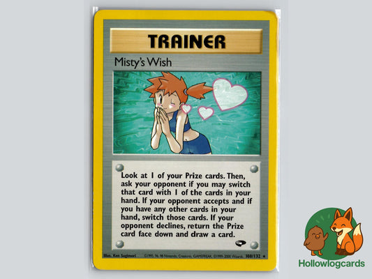 Misty's Wish (108/132) - Gym Challenge Pokémon Card