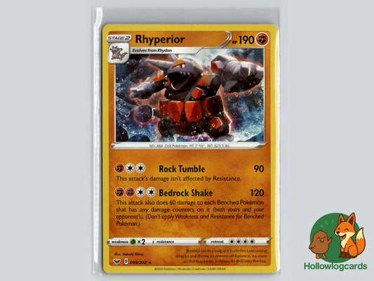 Rhyperior (099/202) - Sword & Shield Pokémon Card