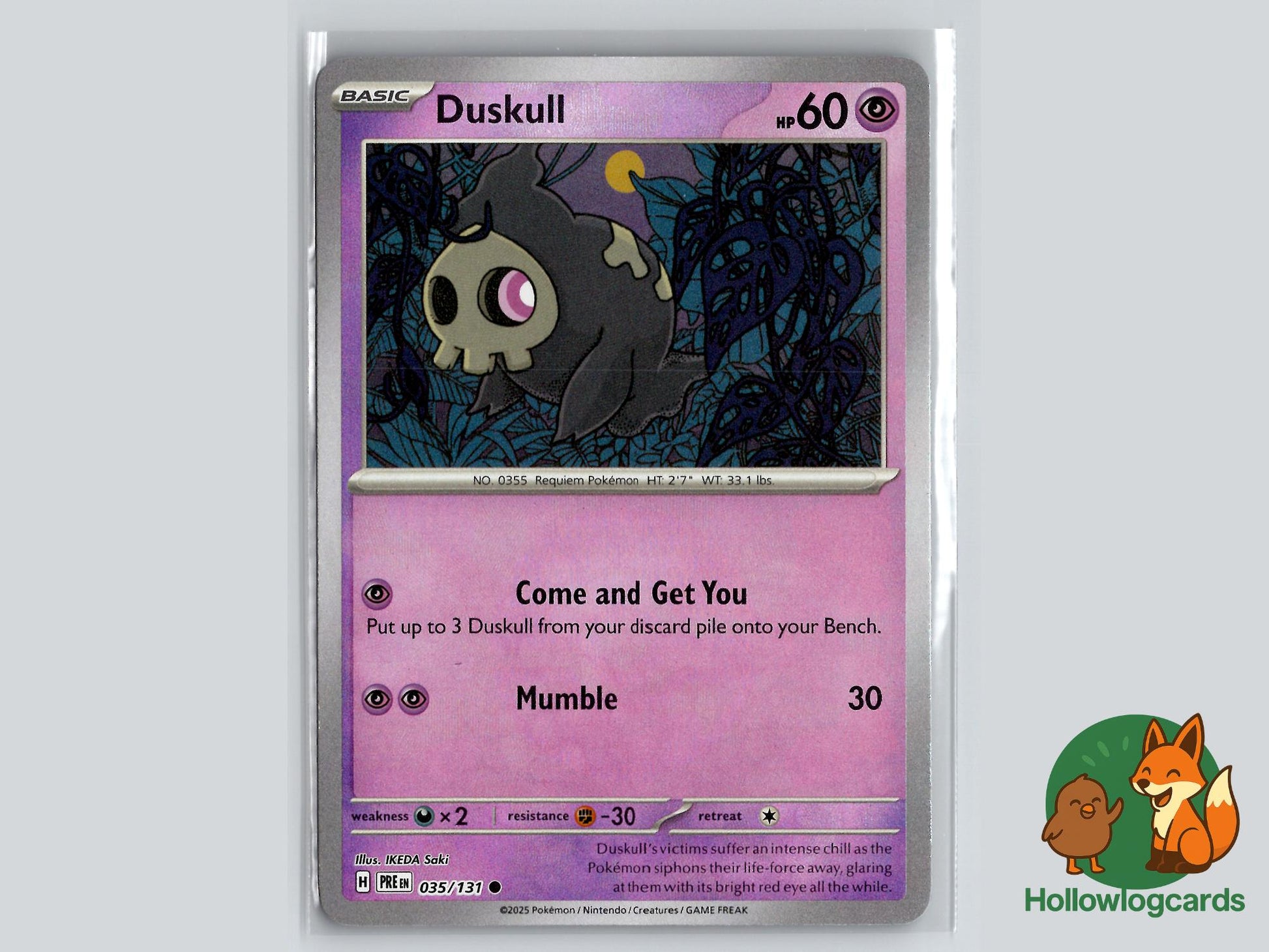 Duskull (035/131) - Prismatic Evolutions Pokémon Card