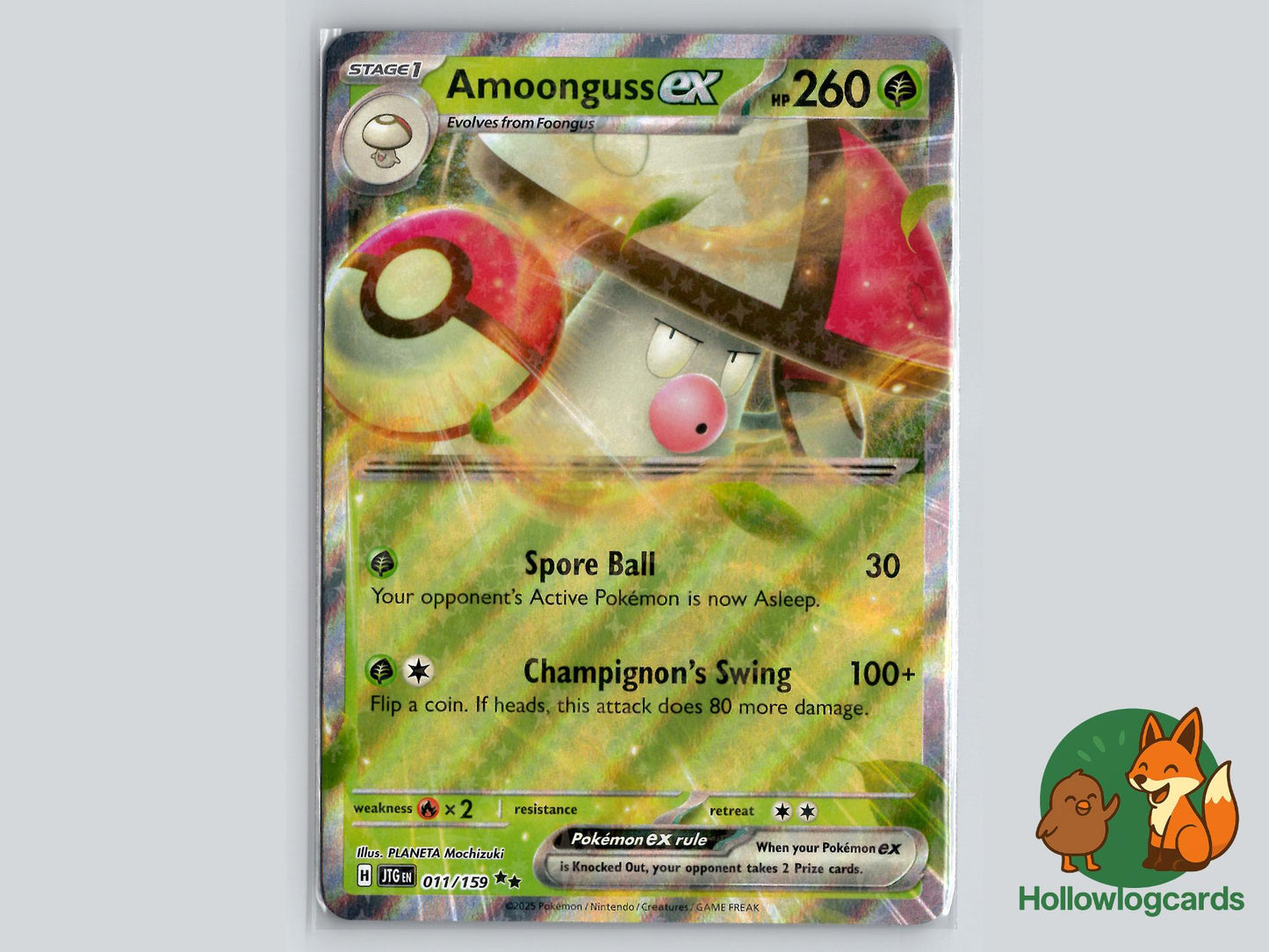 Amoonguss ex (011/159) - Journey Together Pokémon Card