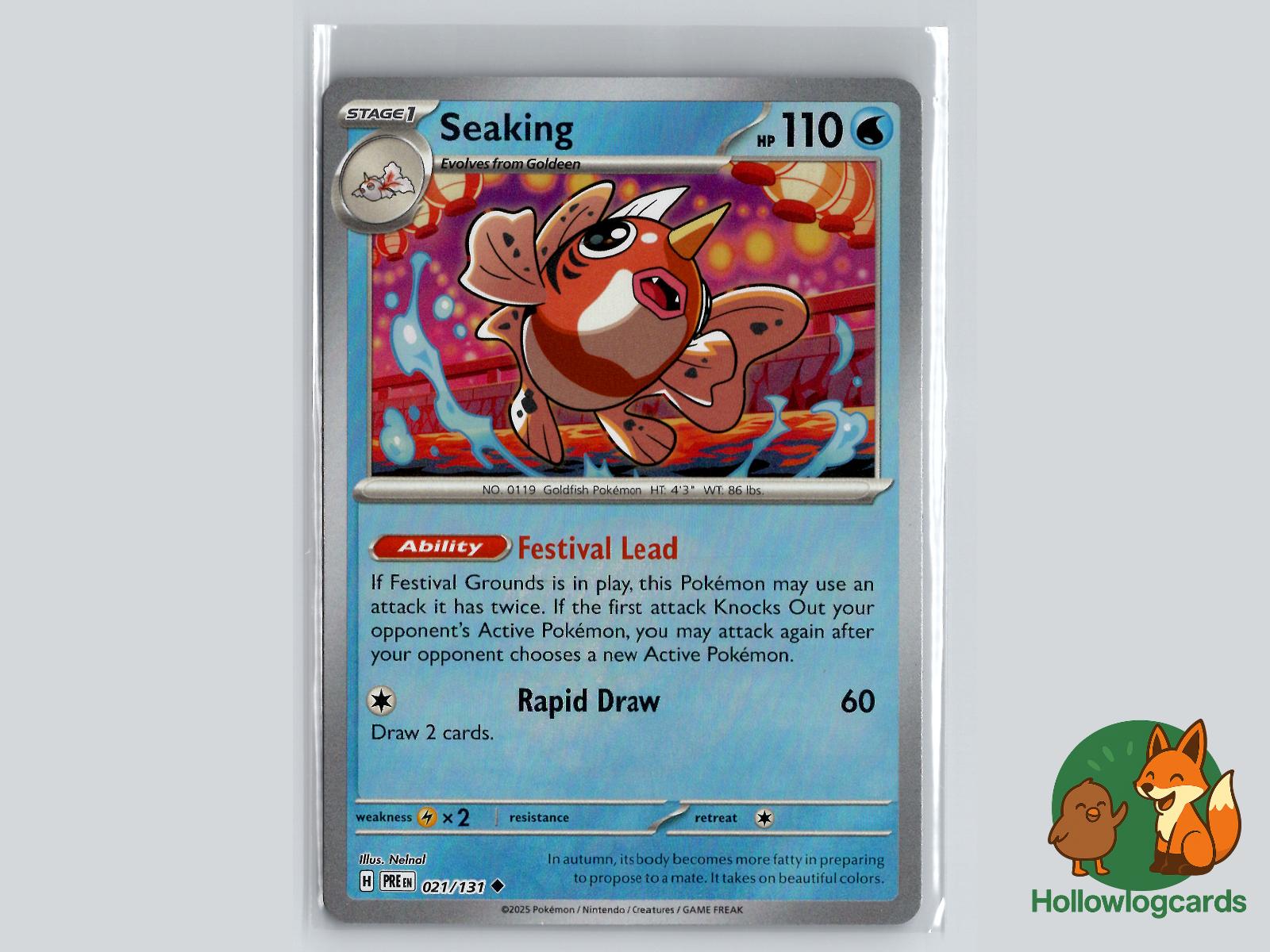 Seaking (021/131) - Prismatic Evolutions Pokémon Card
