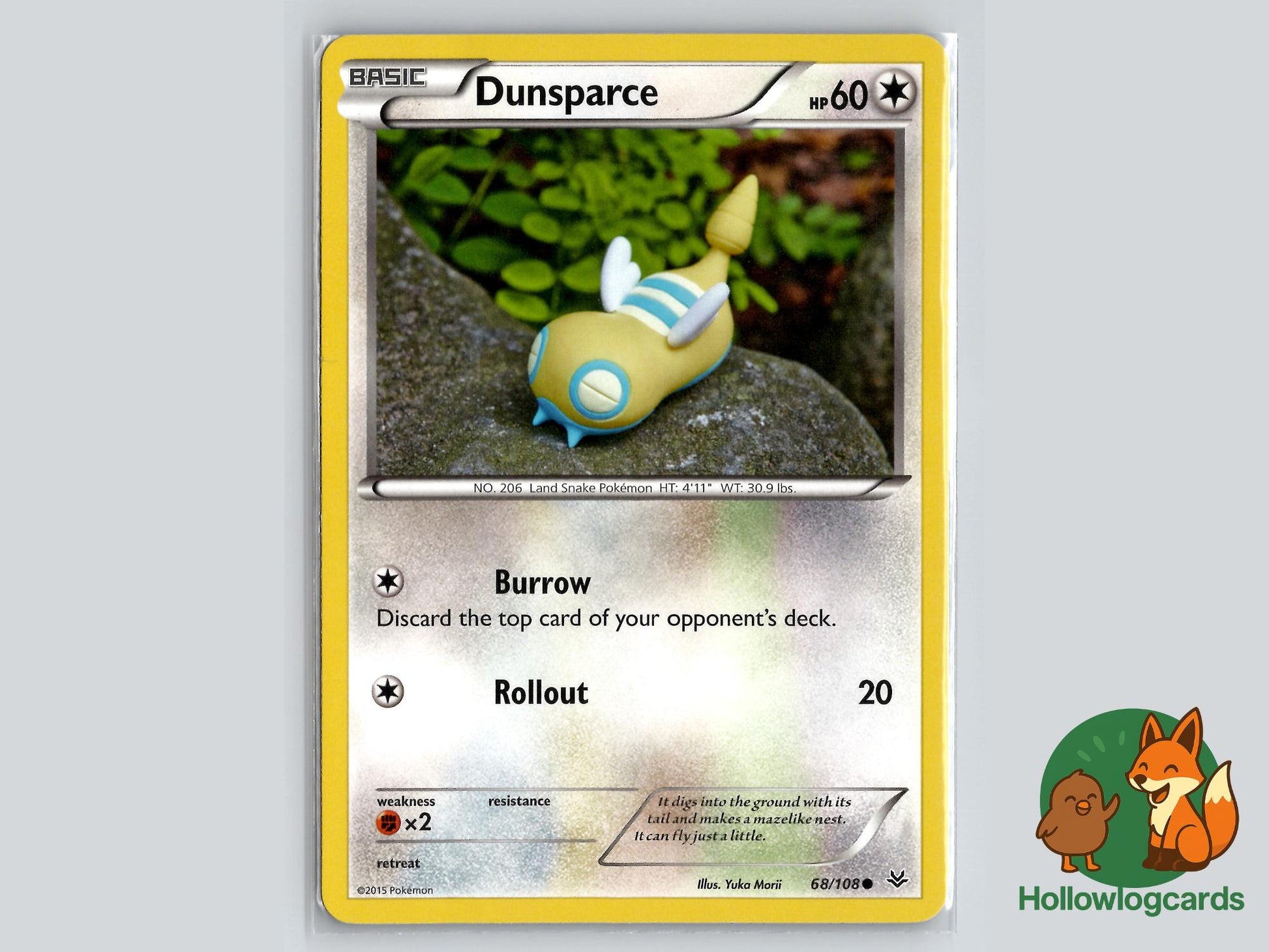 Dunsparce (68/108) - Roaring Skies Pokémon Card