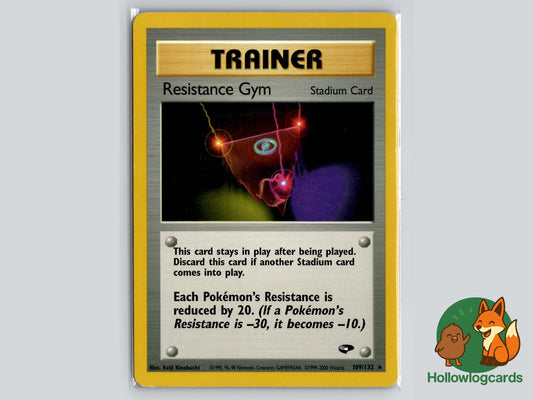Resistance Gym (109/132) - Gym Challenge Pokémon Card