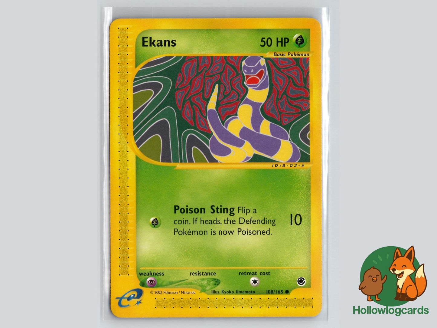 Ekans (108/165) - Expedition Base Set Pokémon Card
