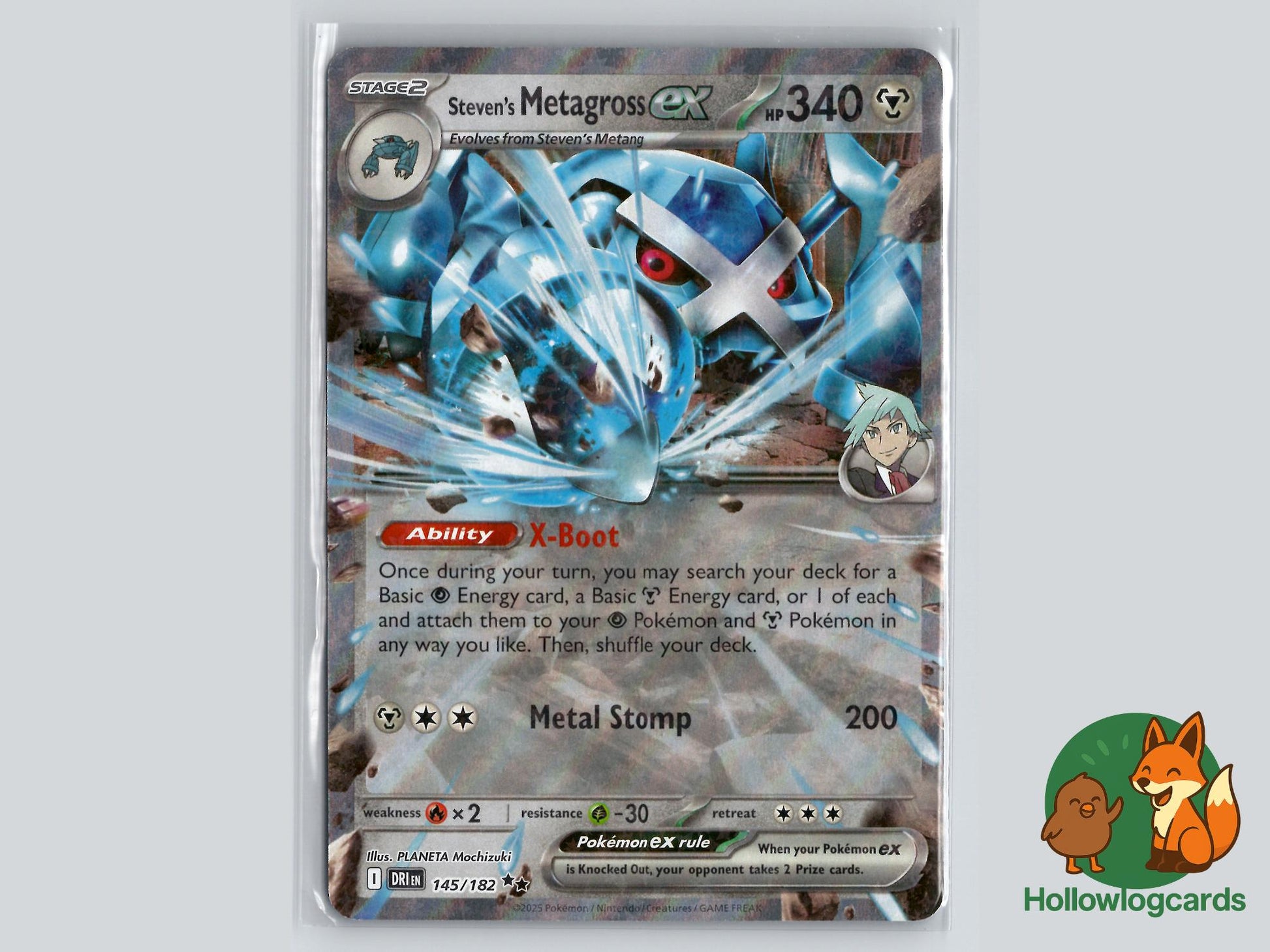 Steven's Metagross ex (145/182) - Destined Rivals Pokémon Card