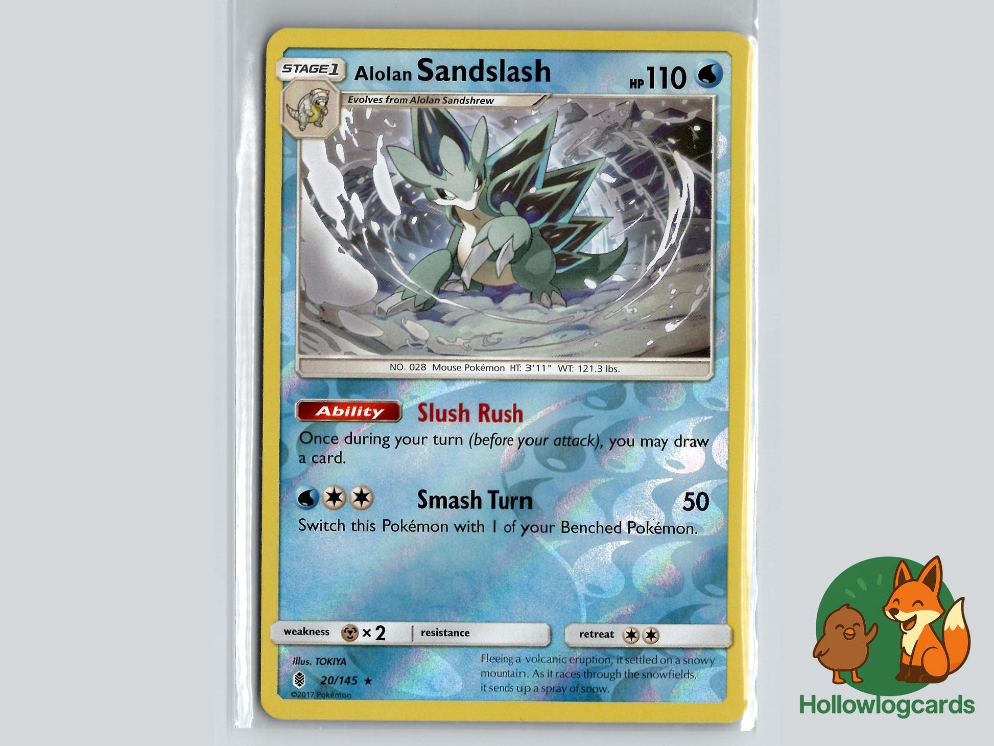 Alolan Sandslash (20/145) - Guardians Rising Pokémon Card