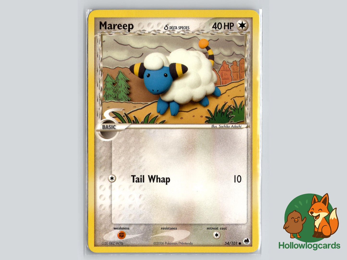 Mareep (54/101) - Dragon Frontiers Pokémon Card