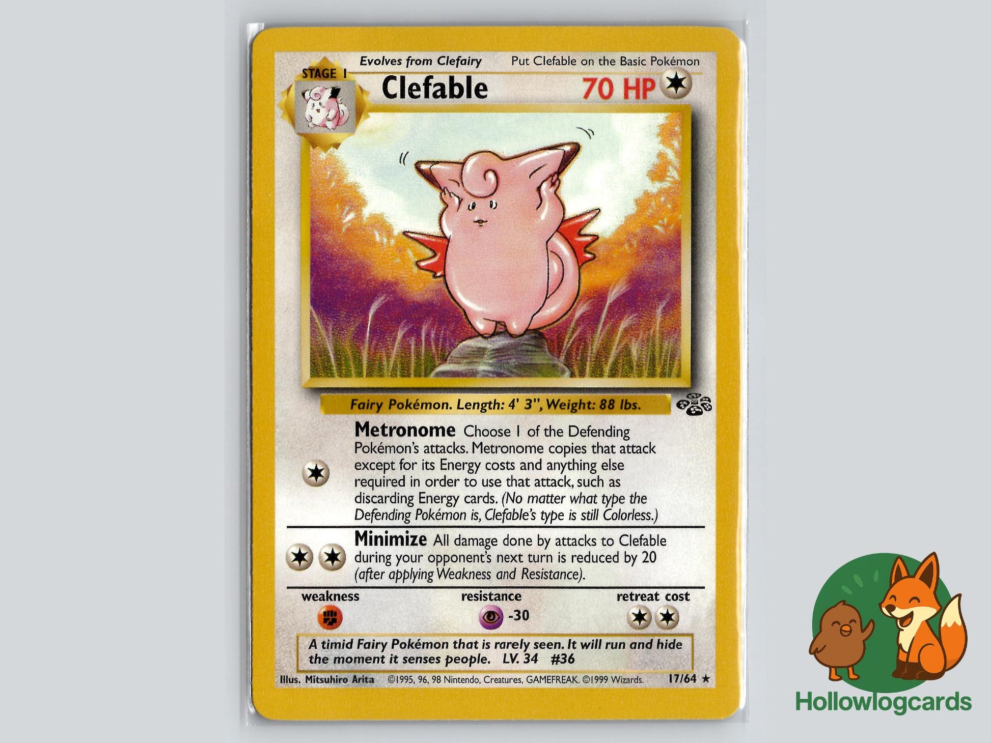 Clefable (17/64) - Jungle Pokémon Card