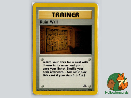 Ruin Wall (74/75) - Neo Discovery Pokémon Card