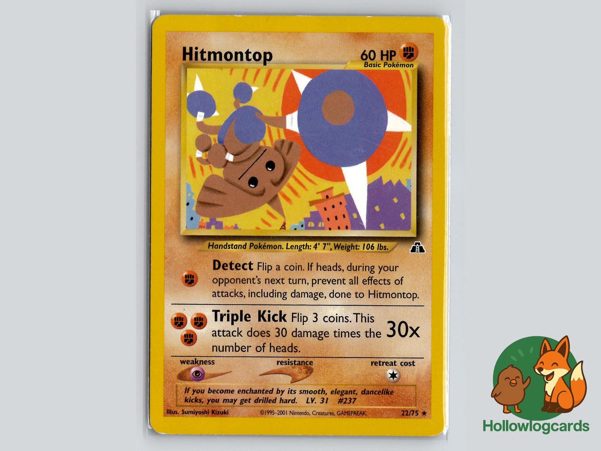 Hitmontop (22/75) - Neo Discovery Pokémon Card