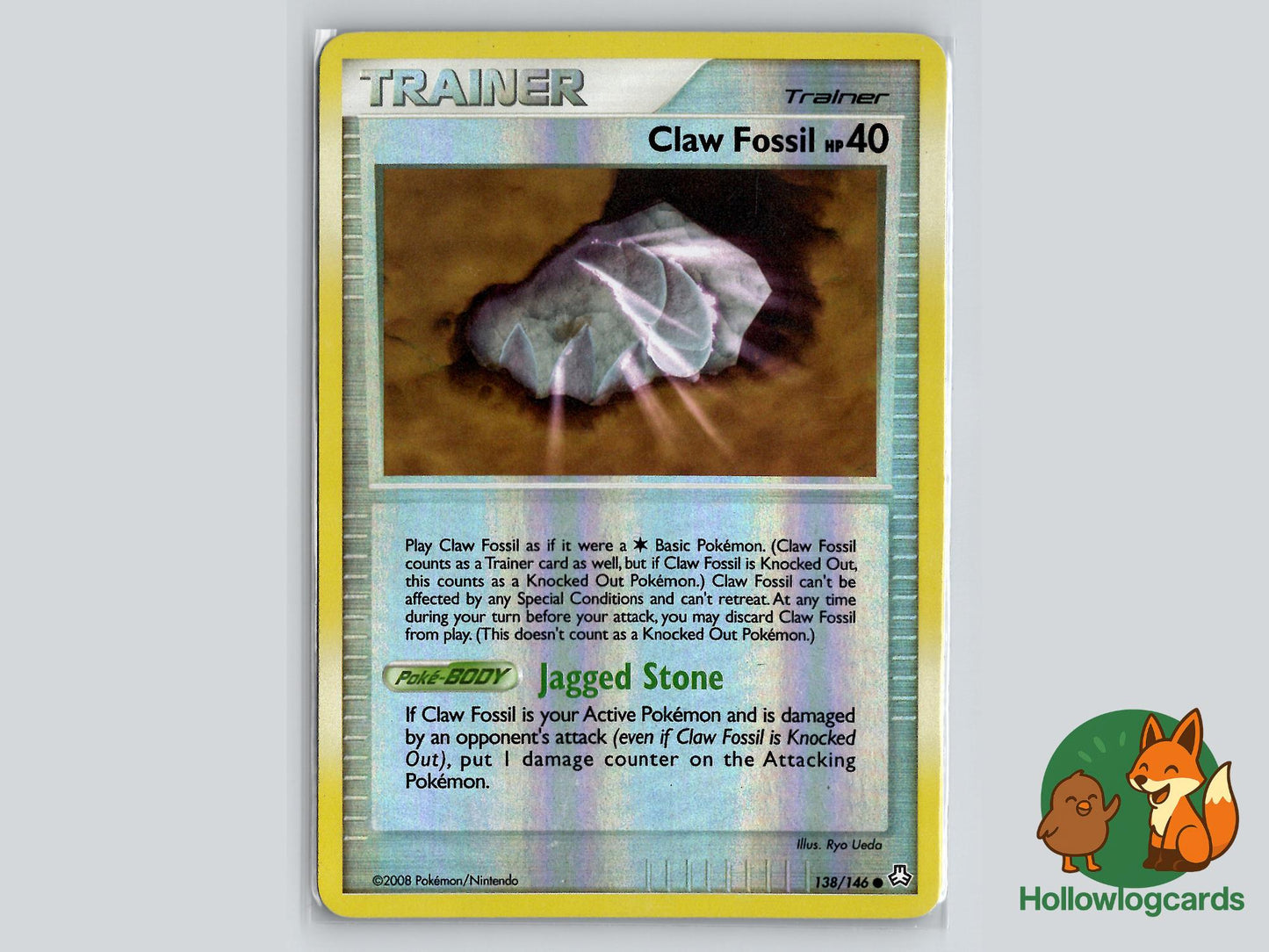 Claw Fossil (138/146) - Legends Awakened Pokémon Card
