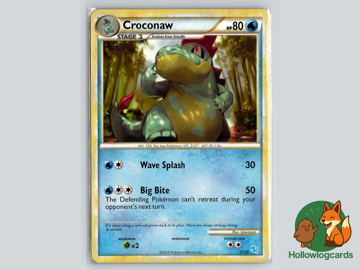 Croconaw (38/123) - HeartGold & SoulSilver Pokémon Card