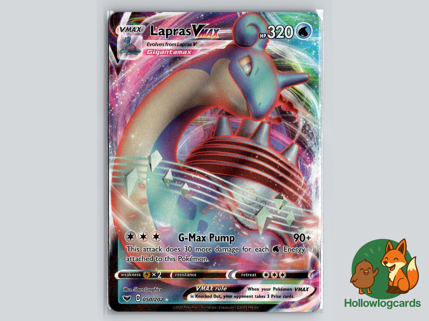 Lapras VMAX (050/202) - Sword & Shield Pokémon Card