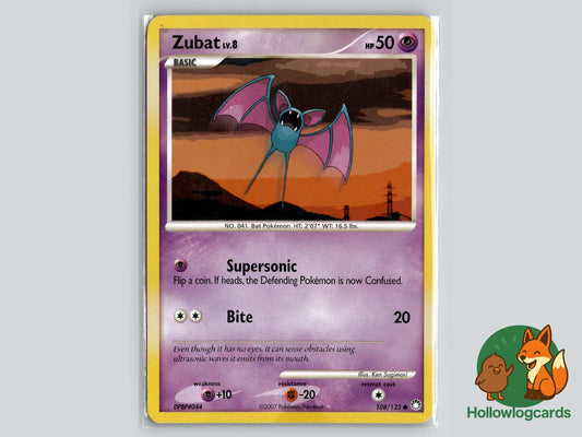 Zubat (108/123) - Mysterious Treasures Pokémon Card