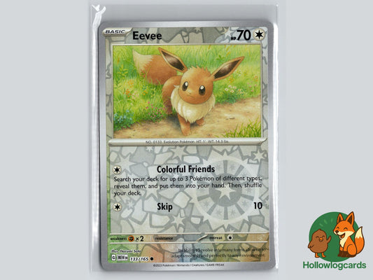 Eevee (133/165) - 151 Pokémon Card