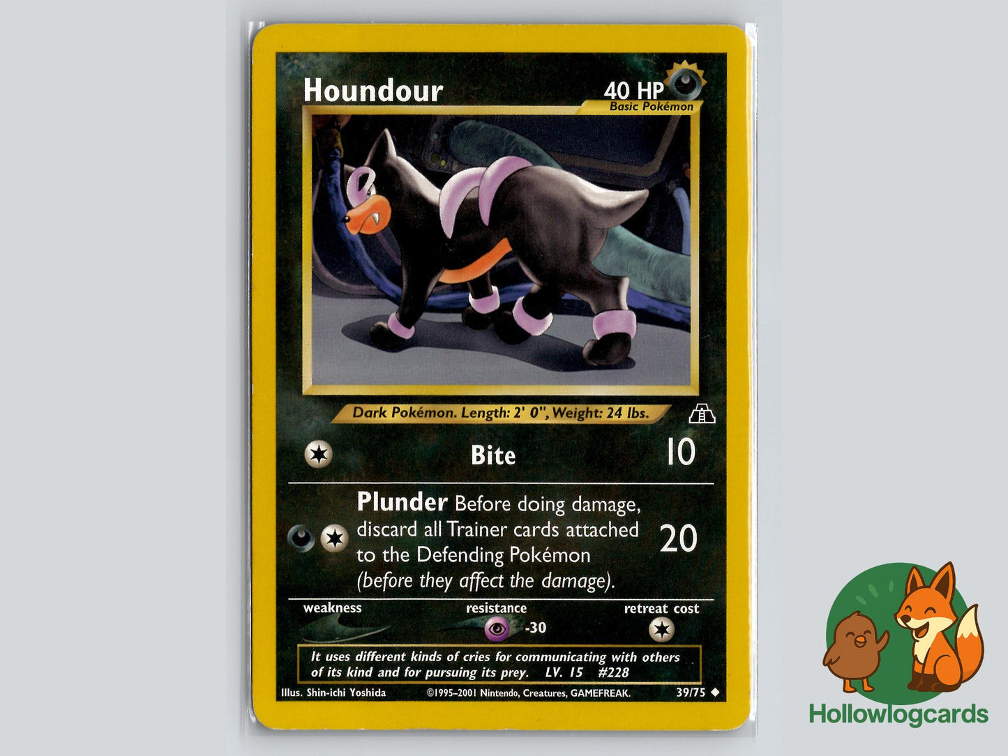 Houndour (39/75) - Neo Discovery Pokémon Card