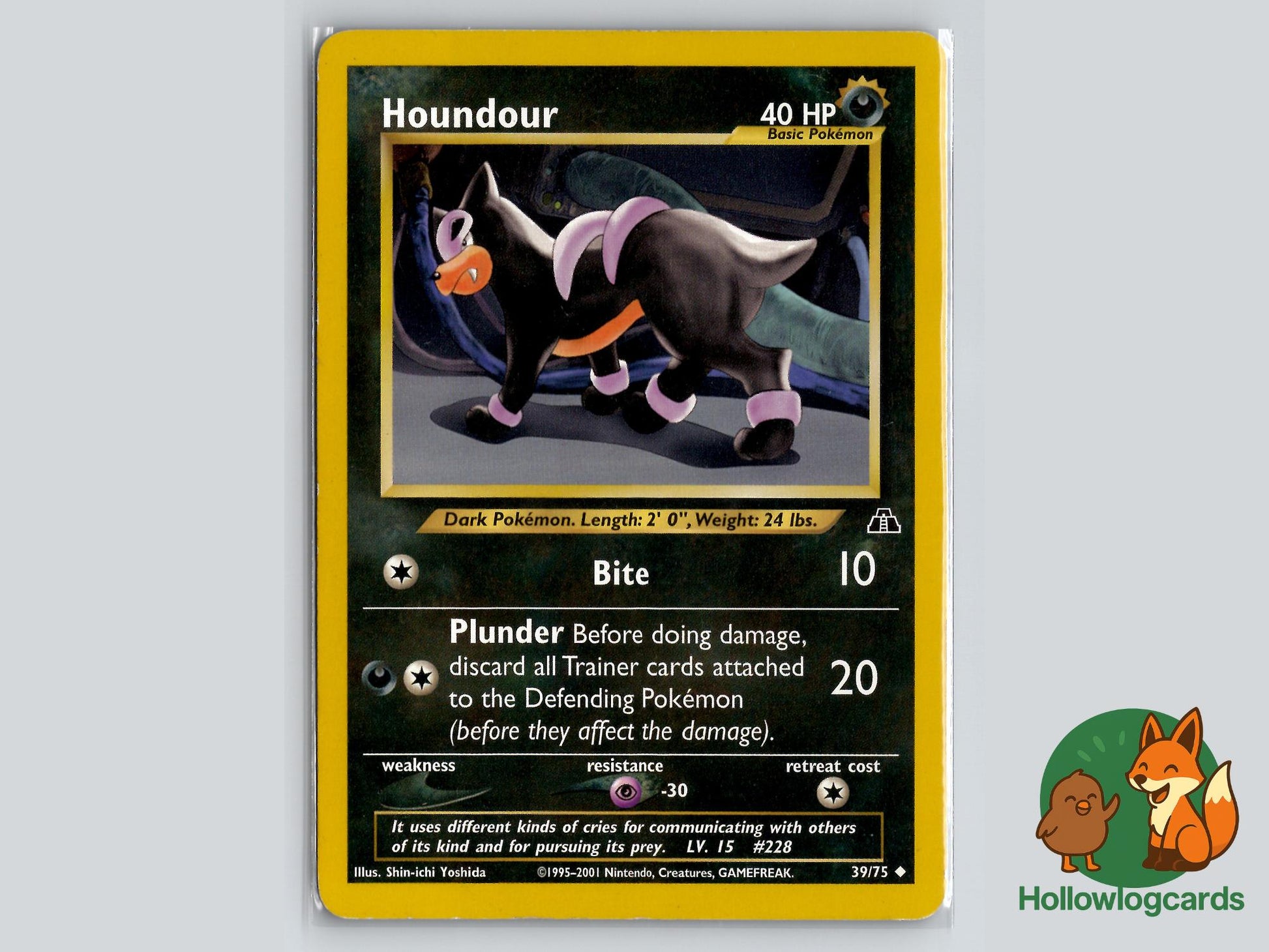 Houndour (39/75) - Neo Discovery Pokémon Card
