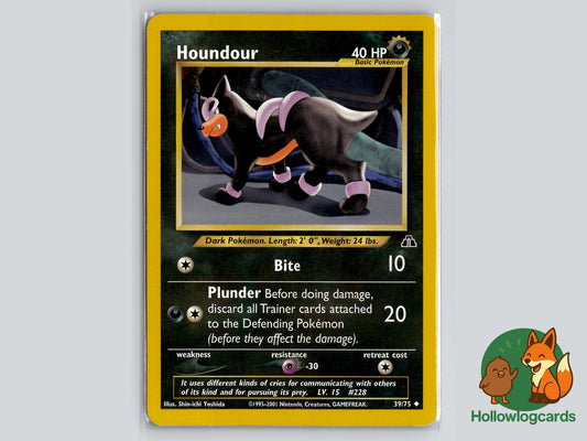 Houndour (39/75) - Neo Discovery Pokémon Card